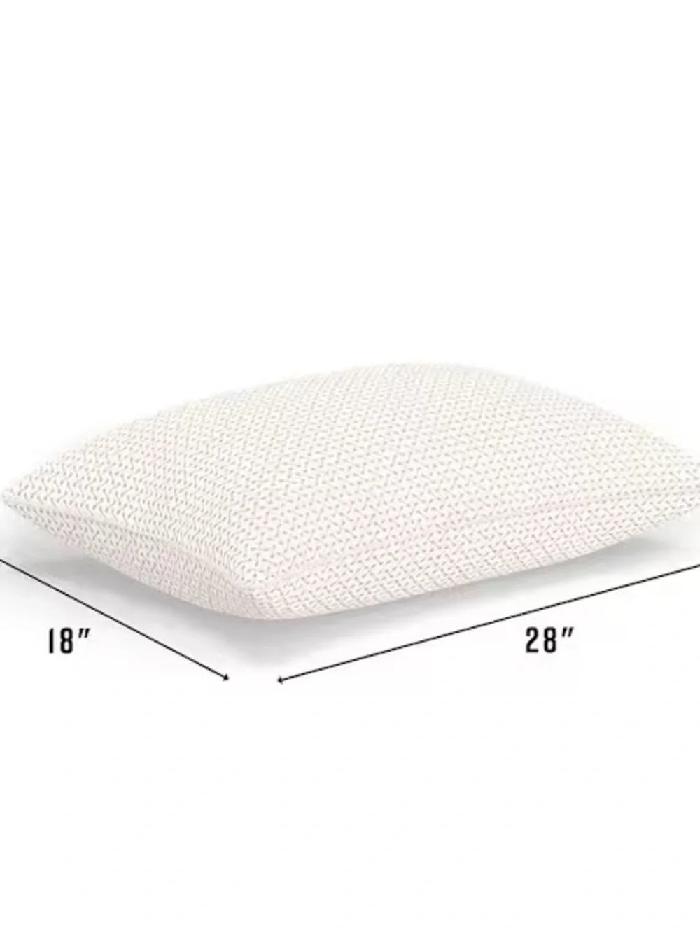 Copper Supportive Memory Foam Cluster Pillow - White/Cream